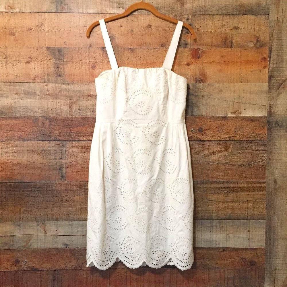 Marc Jacobs White Eyelet Sundress Adjustable/Removeable Straps Size 6